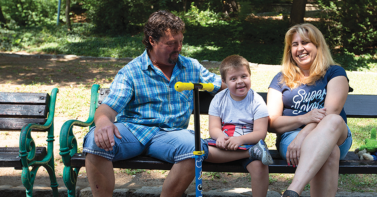 Georgi with his parents