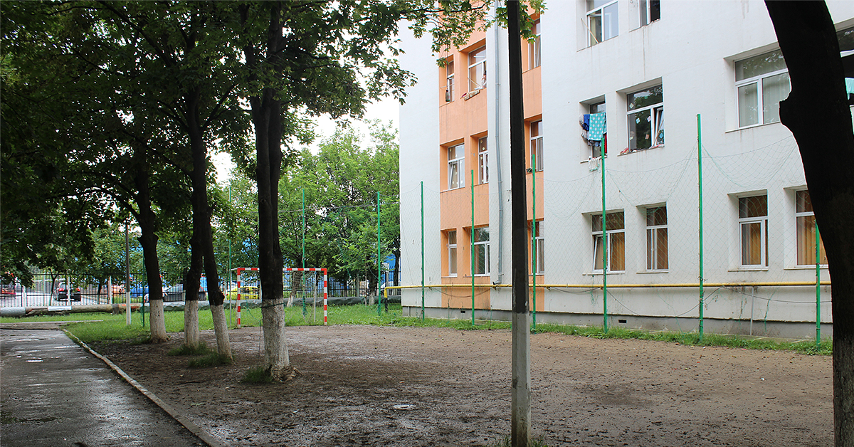 Exterior of a children's institution in Iasi, Romania