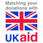 Matching your donations with UK Aid logo