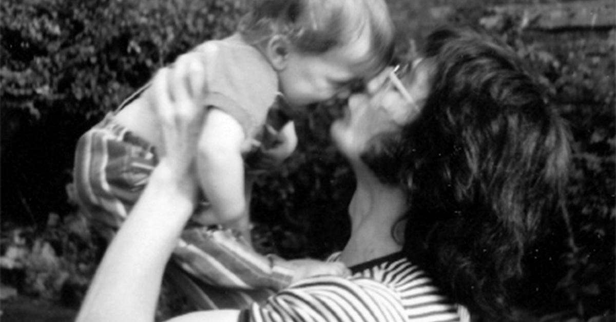 Anna Wood in the arms of her dad, Barry