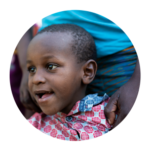 A child smiling